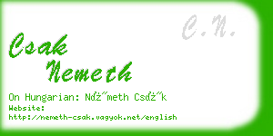 csak nemeth business card